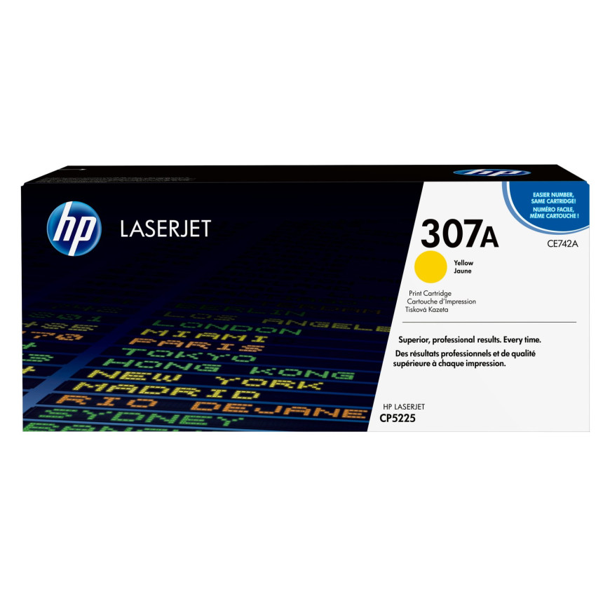 Toner HP 307A jaune (CE742A) - HP LaserJet d'origine