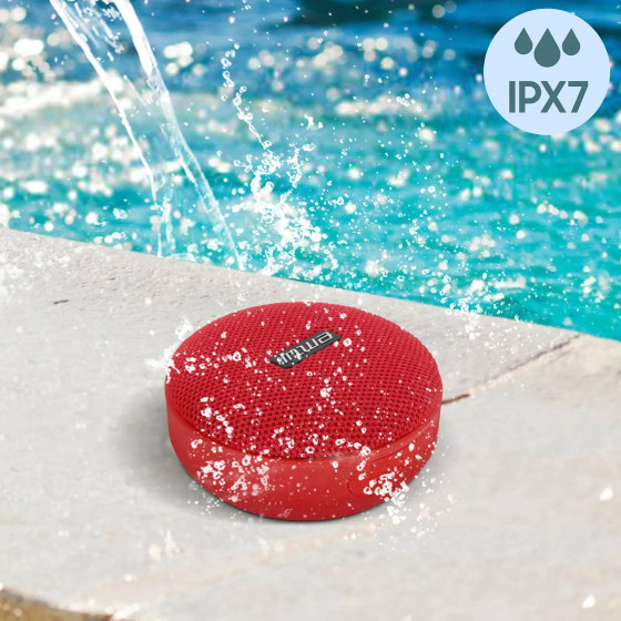 Avizar Enceinte Bluetooth Vélo Haut-parleur Sport 5W Sans-fil Étanche IPX7 Rouge