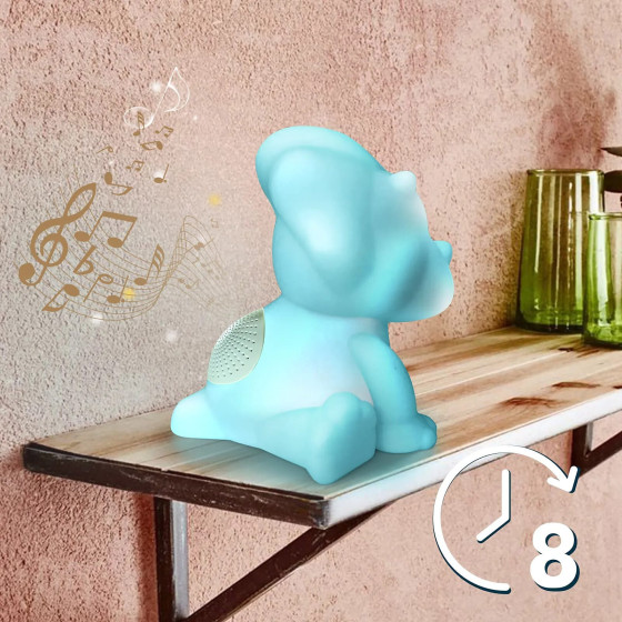 BIGBEN BTLSDINO - Enceinte portable sans fil lumineuse et veilleuse Dino