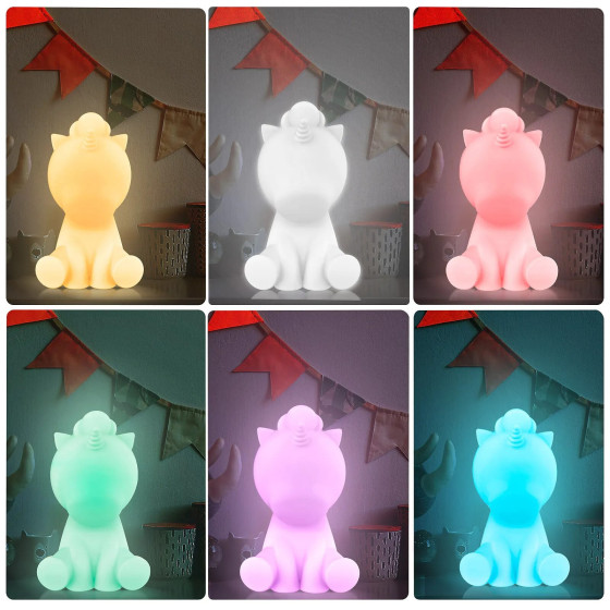 BIGBEN BTLSUNICORN - Enceinte portable sans fil lumineuse et veilleuse Licorne