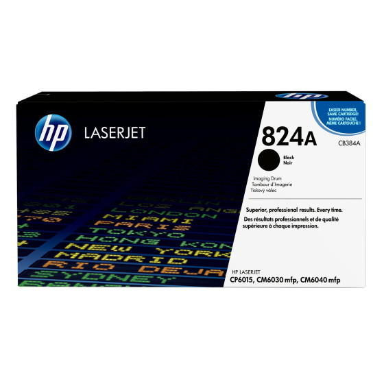 Tambour HP 824A noir (CB384A) - d'imagerie HP LaserJet d'origine