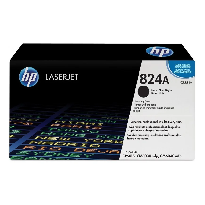 HP 824A NOIR (CB384A) - TAMBOUR D'IMAGERIE HP LASERJET D'ORIGINE