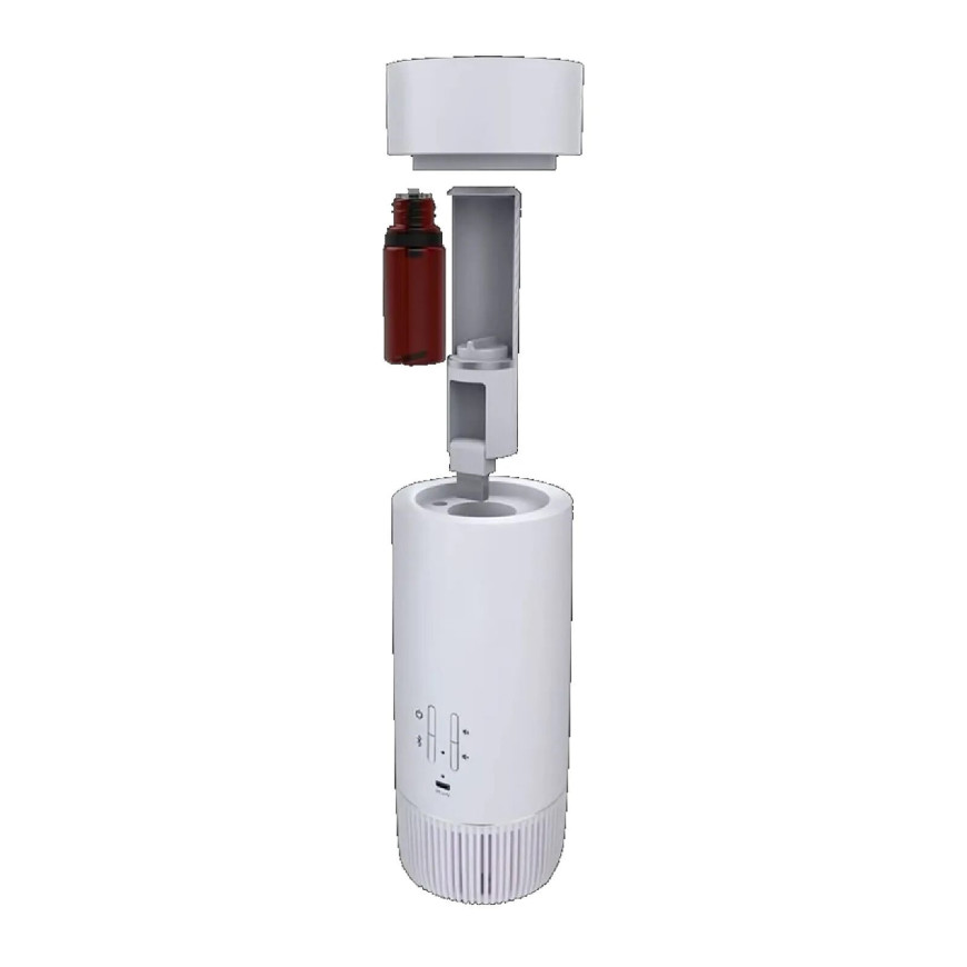 AROMASOUND Coffret Fraîcheur et Vitalité Enceinte Bluetooth Lantao avec Humidificateur Blanc