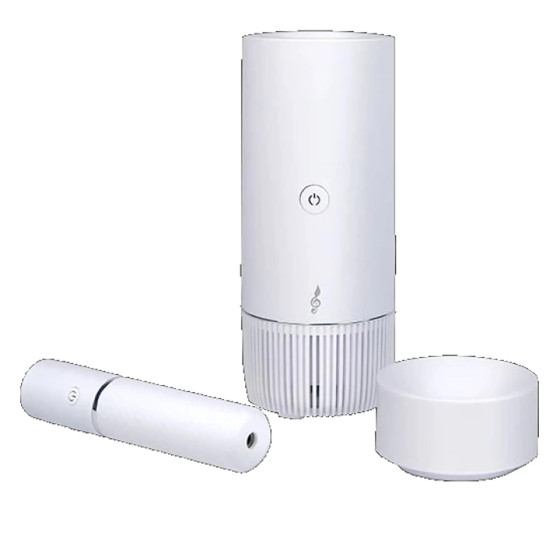 AROMASOUND Coffret Fraîcheur et Vitalité Enceinte Bluetooth Lantao avec Humidificateur Blanc