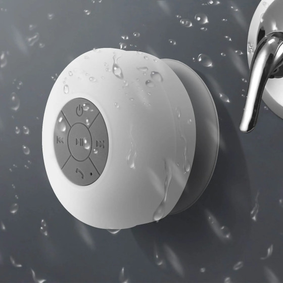 Avizar Enceinte Bluetooth Sans fil Portable Waterproof - Blanc