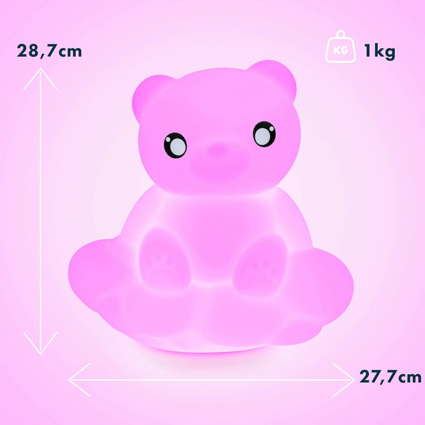BIGBEN BTLSWBEAR - Enceinte sans fil lumineuse murale et veilleuse Ourson sur son nuage