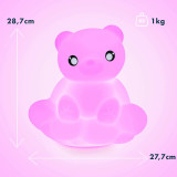 BIGBEN BTLSWBEAR - Enceinte sans fil lumineuse murale et veilleuse Ourson sur son nuage