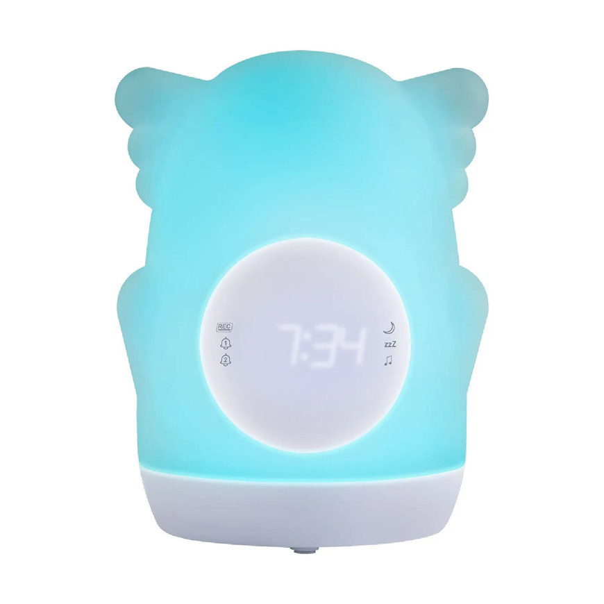BigBen Enceinte Lumineuse Modèle Akso Fonction Double Alarme Programmable Gris