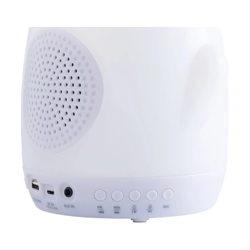 BigBen Enceinte Lumineuse Modèle Akso Fonction Double Alarme Programmable Gris
