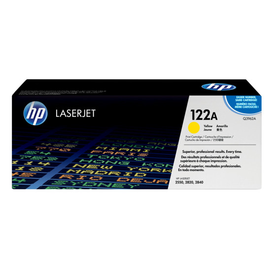 Toner HP 122A jaune (Q3962A) - HP LaserJet d'origine