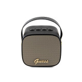 Guess Enceinte Bluetooth 5.3 Compacte 5W avec Sangle de Transport en Cuir Motif 4G Noir