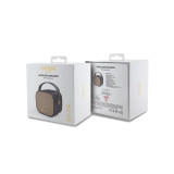 Guess Enceinte Bluetooth 5.3 Compacte 5W avec Sangle de Transport en Cuir Motif 4G Noir