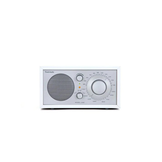Tivoli Audio Enceinte Numérique Radio AM/FM/AUX Modèle One en Bois Blanc / Bleu