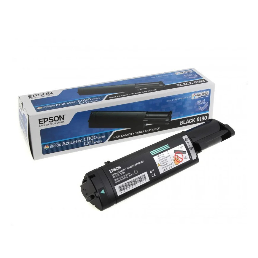 Toner Epson 0190 noir - grande capacité Epson d'origine (C13S050190)