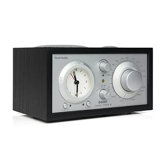 Tivoli Audio Radio-Réveil Sans Fil Modèle Three Bluetooth 5.1 avec Syntoniseur AM/FM Noir