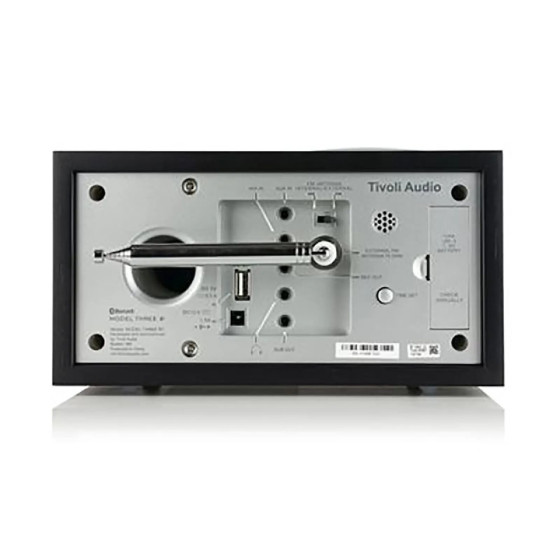 Tivoli Audio Radio-Réveil Sans Fil Modèle Three Bluetooth 5.1 avec Syntoniseur AM/FM Noir
