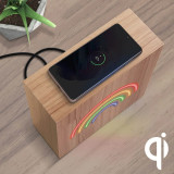 Color Block Enceinte Bluetooth 15W Néon Lumineuse L avec Charge Induction Rainbow ColorLight Multicolore
