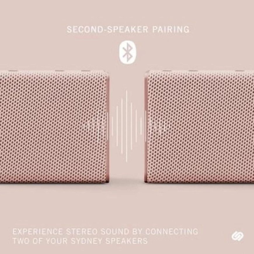 Urbanista Enceinte Bluetooth 5.0 IPX5 Sydney Portable et Légère avec Câble de Charge Rose