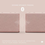 Urbanista Enceinte Bluetooth 5.0 IPX5 Sydney Portable et Légère avec Câble de Charge Rose