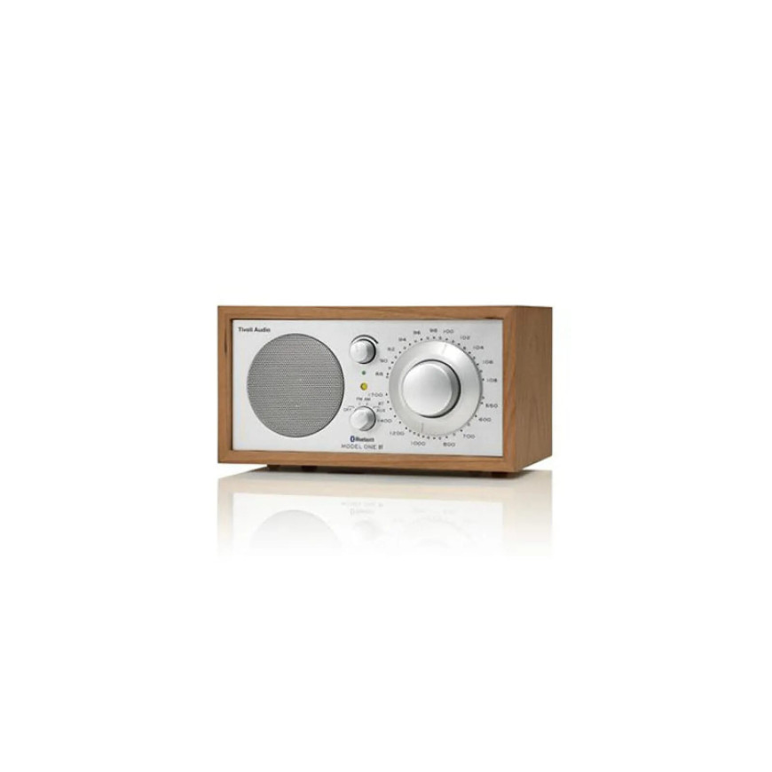 Tivoli Audio Enceinte Audio Bluetooth/Radio AM/FM/AUX Modèle One BT en Bois Marron clair