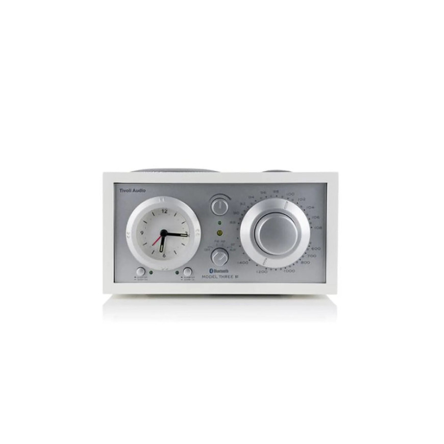 Tivoli Audio Radio-Réveil Sans Fil Modèle Three Bluetooth 5.1 avec Syntoniseur AM/FM Blanc