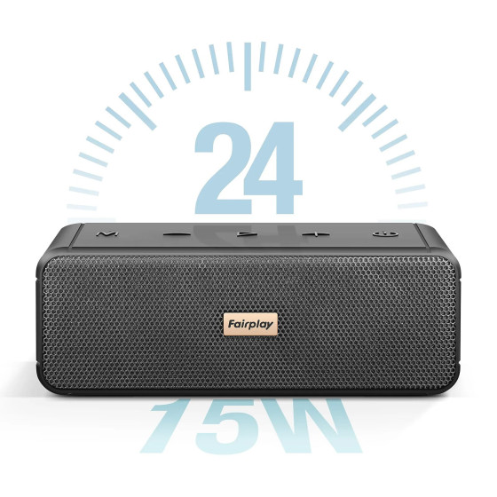 Fairplay Enceinte Bluetooth Etanche IPX7 Puissance 15W Noir