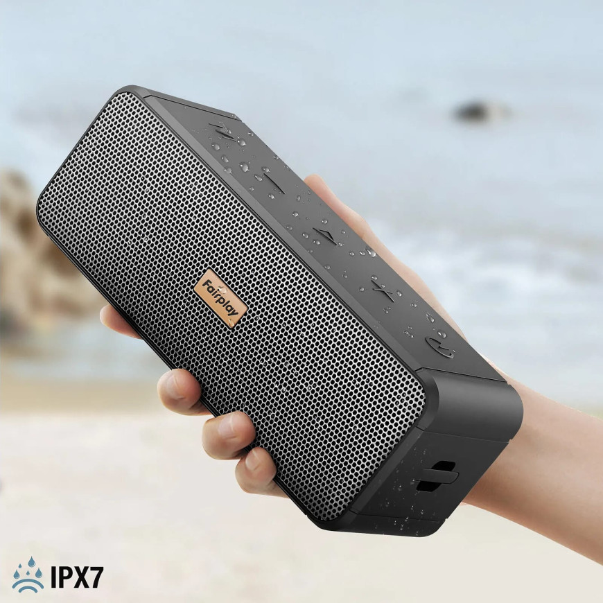 Fairplay Enceinte Bluetooth Etanche IPX7 Puissance 15W Noir