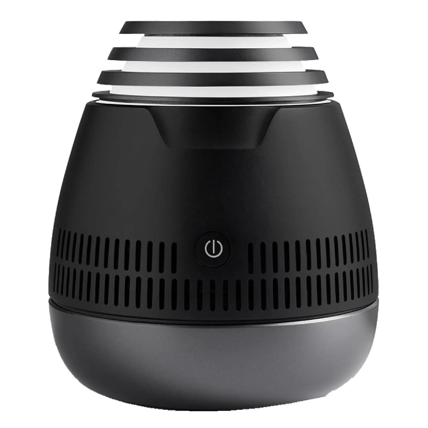 AROMASOUND Enceinte Audio Symphoney Lumineuse avec Diffuseur d'Huiles Essentielles Noir
