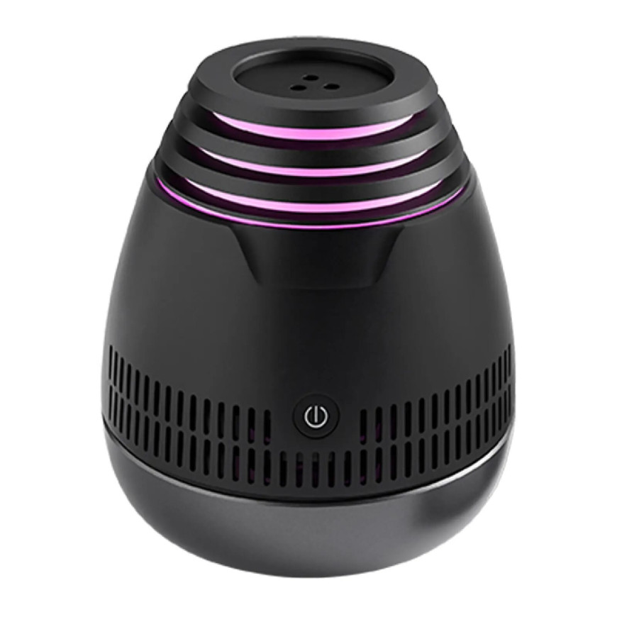 AROMASOUND Enceinte Audio Symphoney Lumineuse avec Diffuseur d'Huiles Essentielles Noir