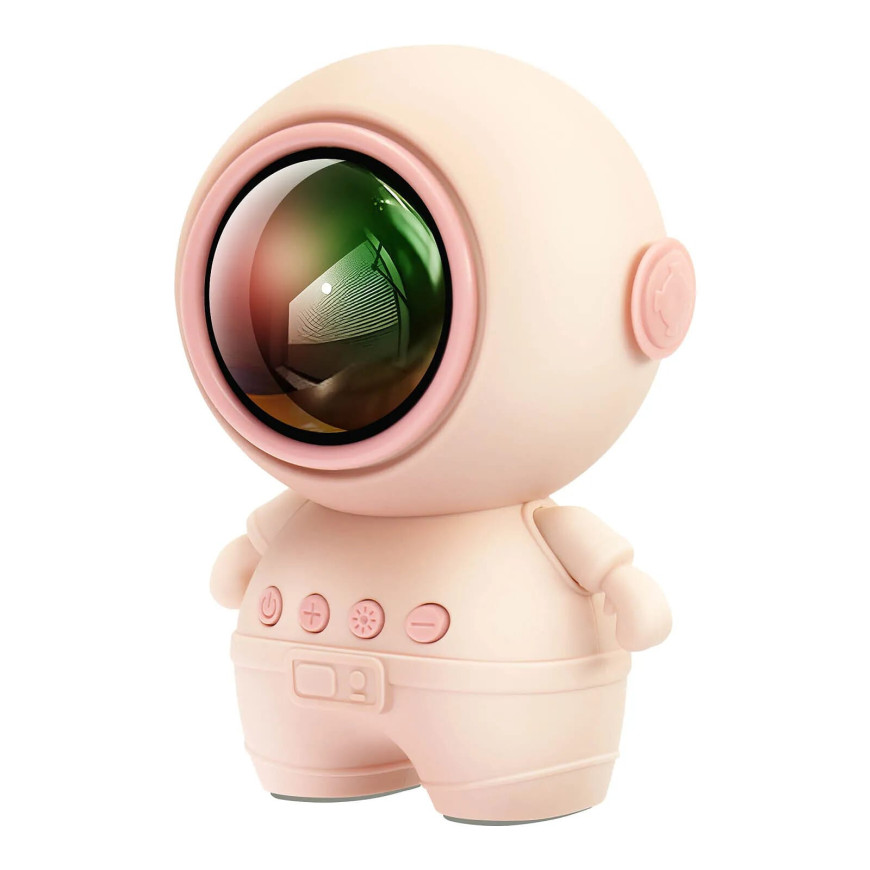 Avizar Enceinte Bluetooth Astronaute LED RGB Compact Rose