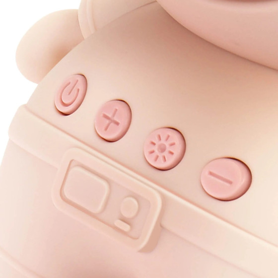 Avizar Enceinte Bluetooth Astronaute LED RGB Compact Rose
