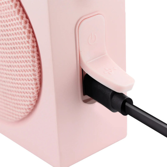 Metronic 477099 - Enceinte portable Xtra color bluetooth 3 W - rose