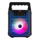 LinQ Enceinte lumineuse Bleu Bluetooth Compatible Micro,