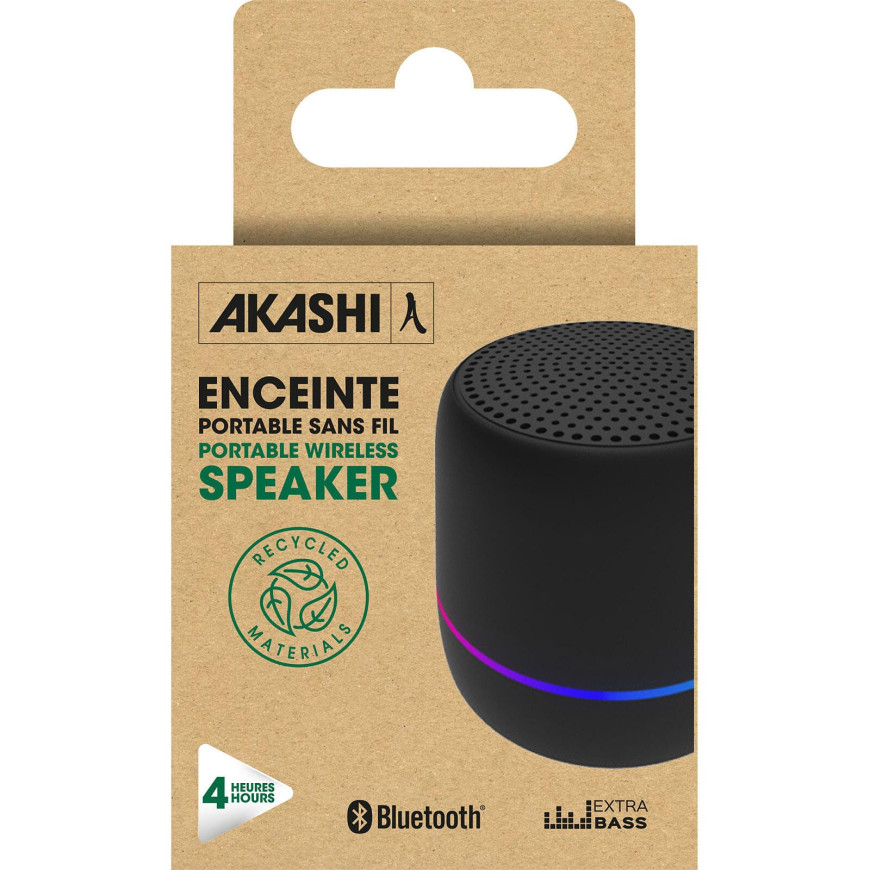 Akashi Enceinte Eco Bluetooth 5W (Noir)