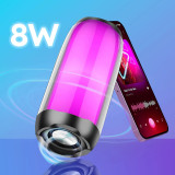LinQ Enceinte Bluetooth LED RGB Multicolore Étanche IPX6 Son puissant 8W Noir