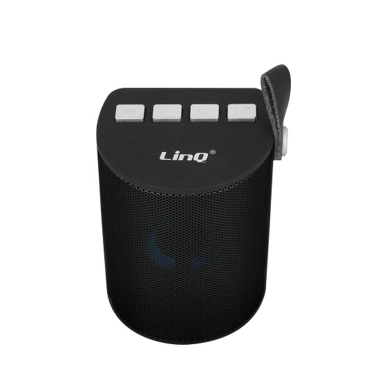 LinQ Enceinte Sans-fil Bluetooth LED Multicolore Radio FM Port USB micro SD Noir