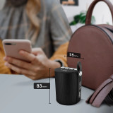 LinQ Enceinte Sans-fil Bluetooth LED Multicolore Radio FM Port USB micro SD Noir