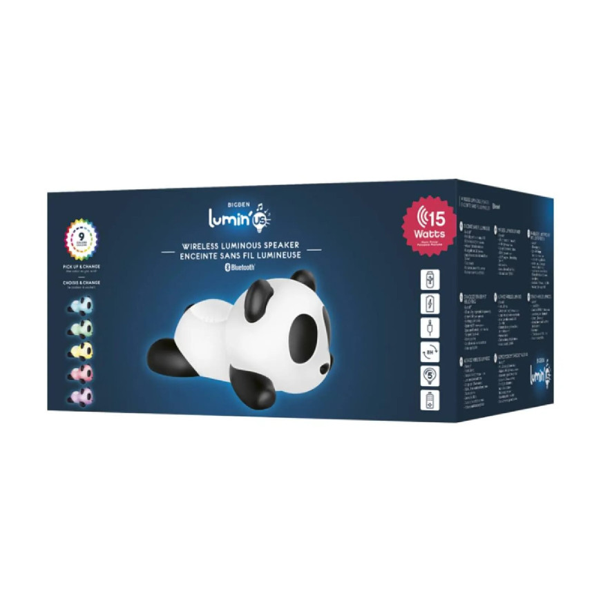 BIGBEN BTLSPANDA2 - Enceinte portable sans fil lumineuse et veilleuse Panda