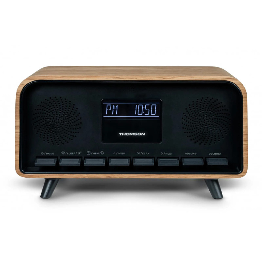 Thomson RT850BT - Enceinte Vintage avec réveil RT850BT
