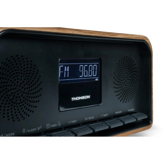 Thomson RT850BT - Enceinte Vintage avec réveil RT850BT