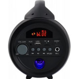 BigBen Enceinte Bluetooth 50W avec Effets Lumineux et Micro Filaire Noir