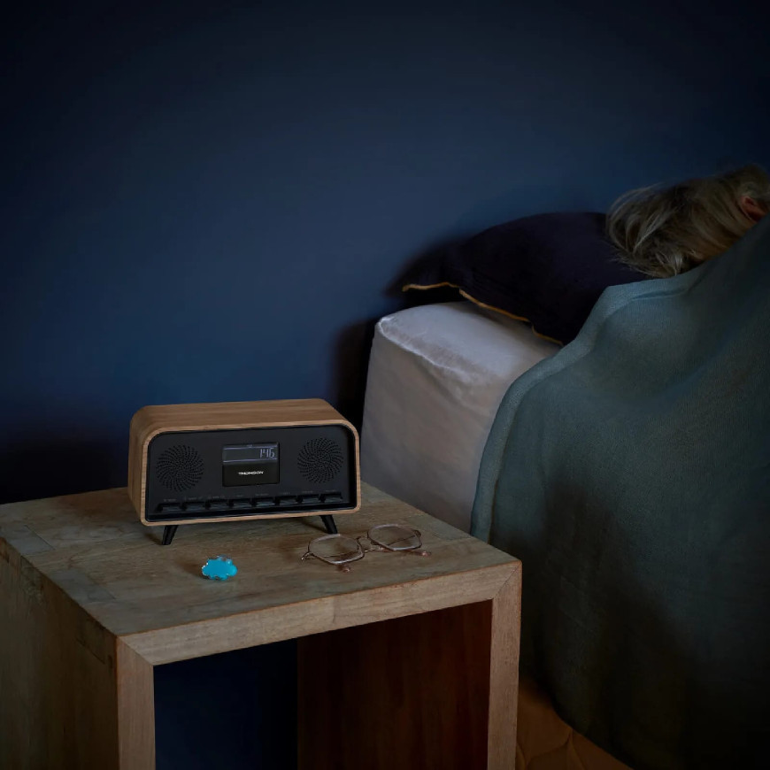 Thomson RT850BT - Enceinte Vintage avec réveil RT850BT