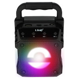 LinQ Enceinte lumineuse sans fil Noir, Design Compact et Portable