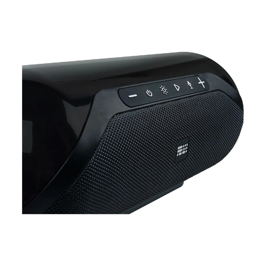 BigBen Enceinte Sans Fil Lumineuse Modèle Party Lite Bluetooth 5.0 50W avec Sangle Noir