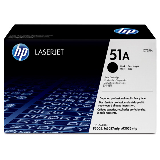 Toner HP 51A noir (Q7551A) - HP LaserJet d'origine