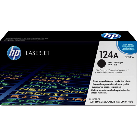 Toner HP 124A noir (Q6000A) - HP LaserJet d'origine