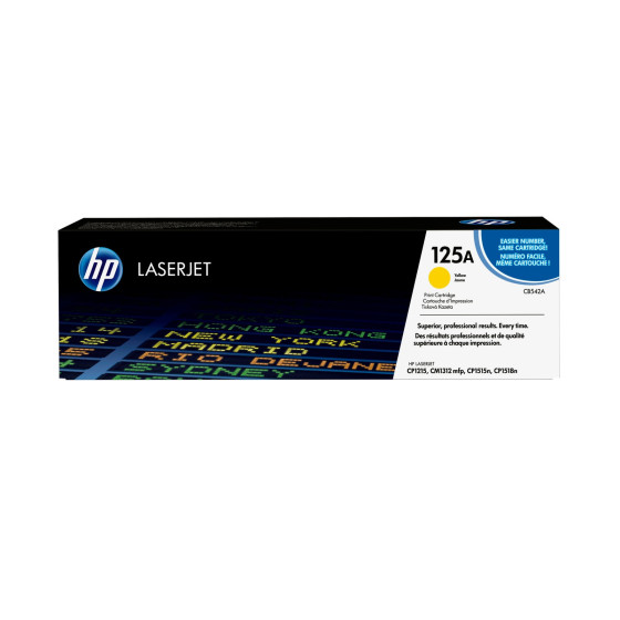 Toner HP 125A jaune (CB542A) - HP LaserJet d'origine