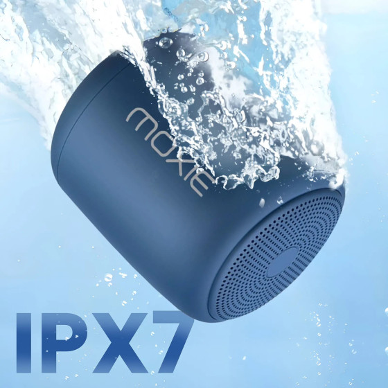 Moxie Enceinte Portable Bluetooth Étanche avec Autonomie 12 Heures Bleu