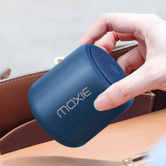 Moxie Enceinte Portable Bluetooth Étanche avec Autonomie 12 Heures Bleu