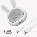 Moxie Enceinte Bluetooth 3W Autonomie 3h Design Lapin Lumineux Blanc